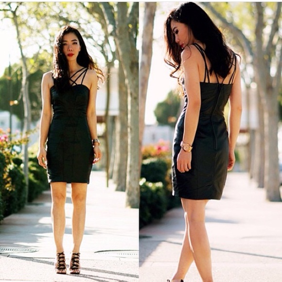 warehouse black dress
